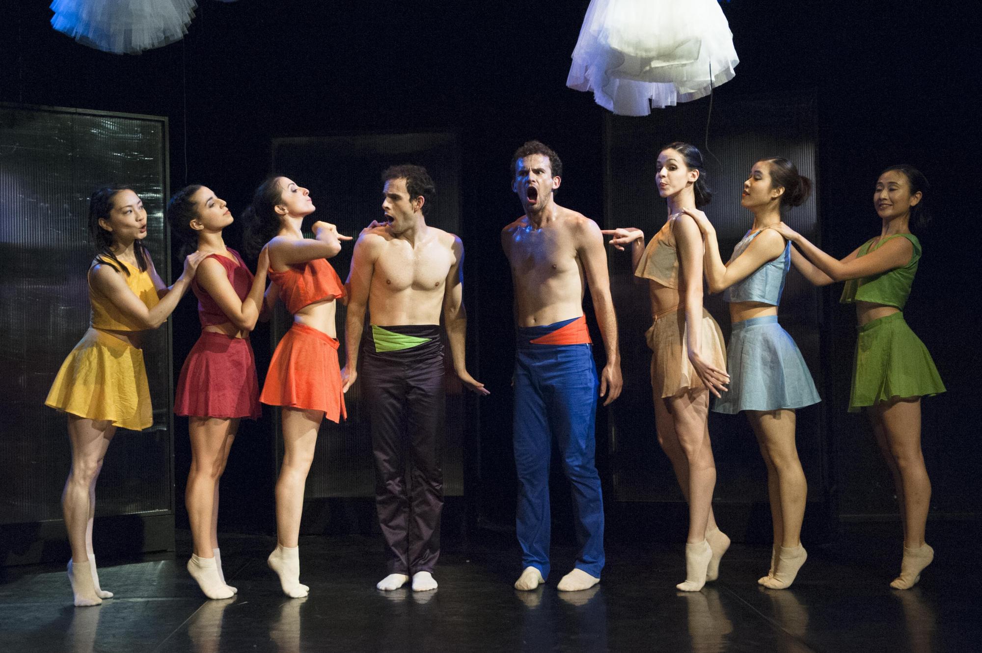 Proben zu Sanchez‘ „Strawinsky Abend“ am Nordharzer Städtebundtheater. Tanz: Ensemble