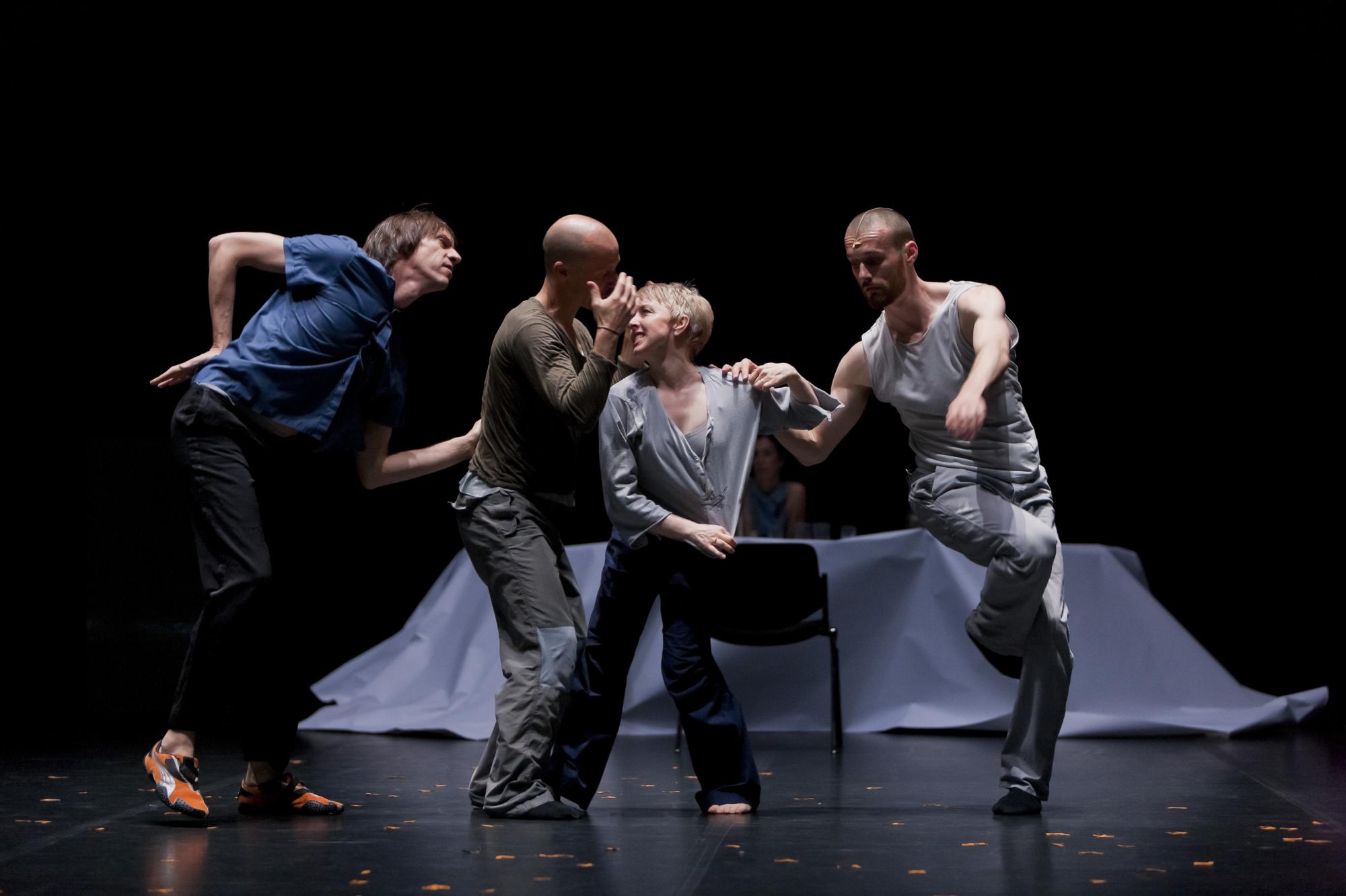 „Decreation“ von William Forsythe. Tanz: David Kern, Richard Siegal, Dana Caspersen und Cyril Baldy