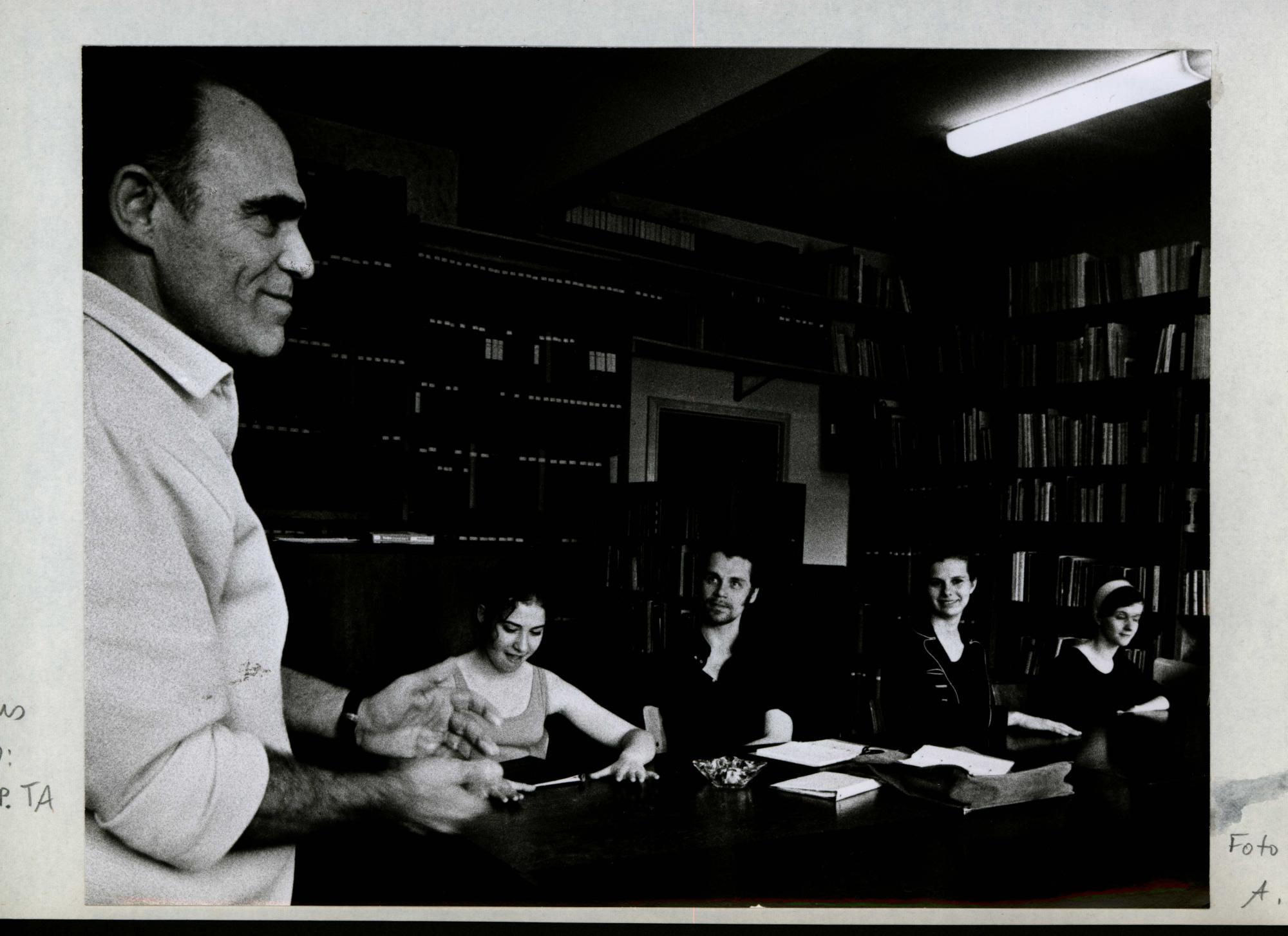 Kurt Peters unterrichtet am Institut für Bühnentanz, Köln Anf. 1970er Jahre