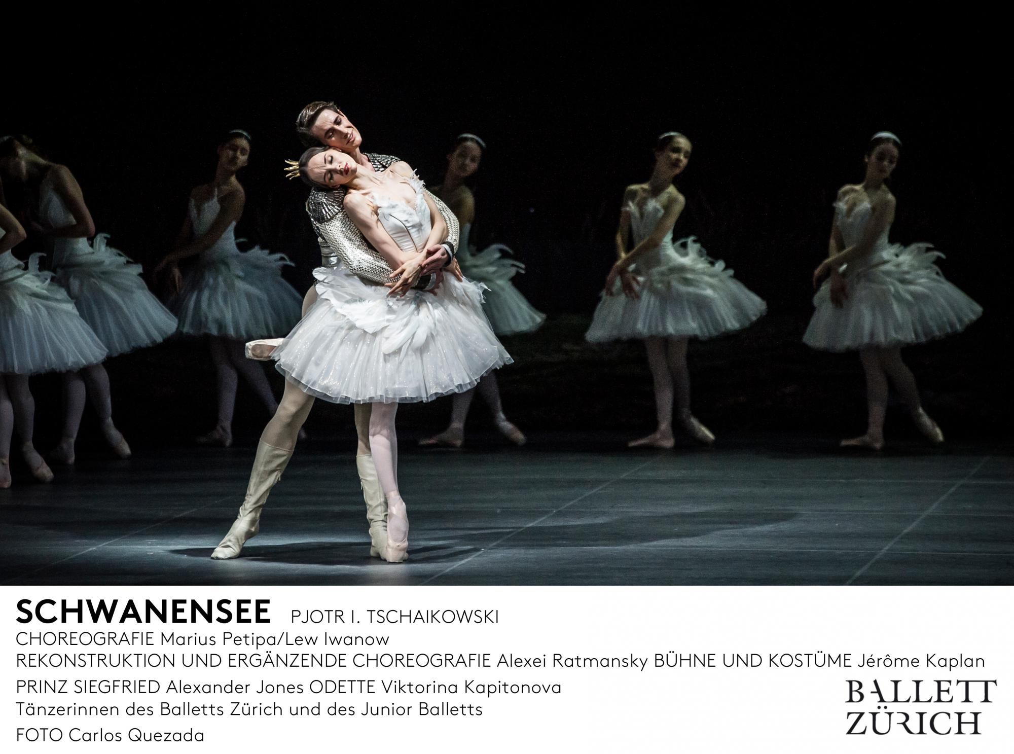 „Schwanensee“, Rekonstruktion nach Marius Petipa von Alexei Ratmansky. Tanz: Alexander Jones und Viktorina Kapitonova