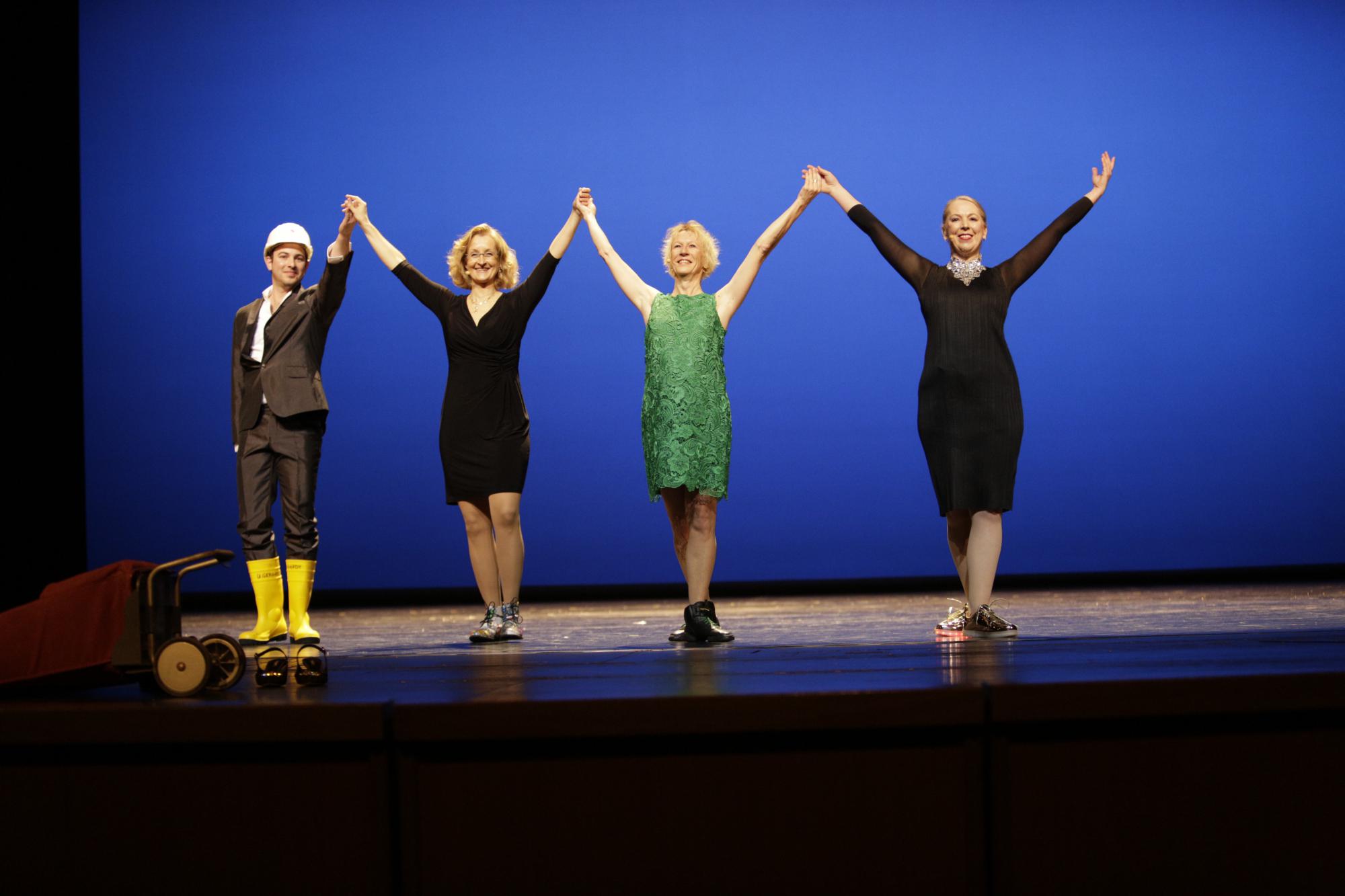 Verleihung Deutscher Tanzpreis 2016: Elisabeth Exner-Grave, Liane Simmel, Eileen M. Wanke und Tobias Ehinger