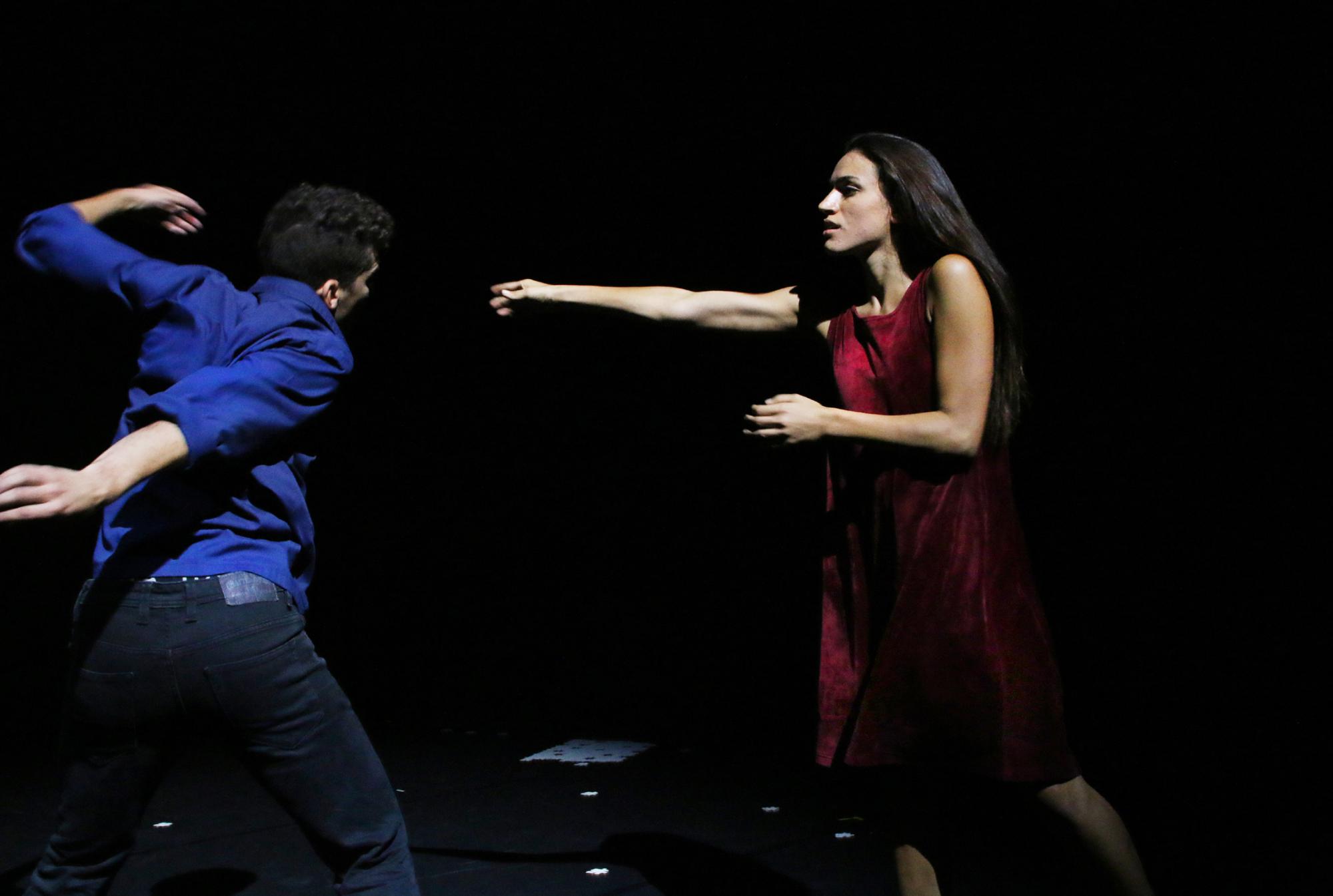 „Junge Choreografen“ am Theater Pforzheim. Tanz: Isaac di Natale und Selene Martello