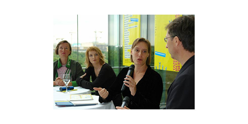 Ulrike Becker, Bettina Masuch, André Thériault (Künstlerische Leitung) im Gespräch mit Michèle Anne De Mey