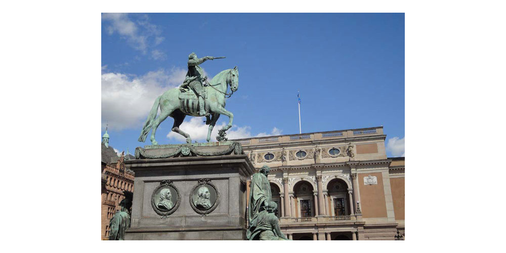 Gustav Adolf mit der Könglichen Oper