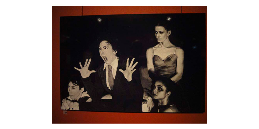 Impression aus der Ausstellung von Lesley Leslie-Spinks