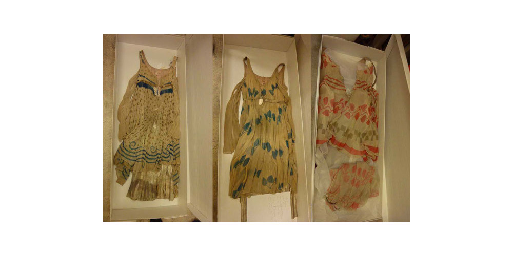 Kostüme der Nymphen aus Debussy/Nijinskys &quot;L'après Midi d'un Faune&quot;