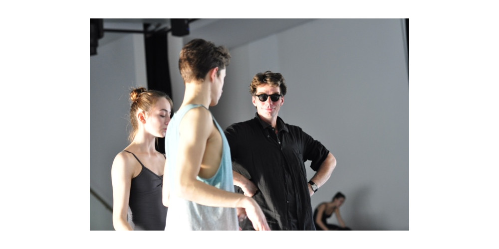 Proben an der Staatlichen Ballettschule in Berlin: Marco Goecke mit den Schülern Alicia Ruben und David Iglesias