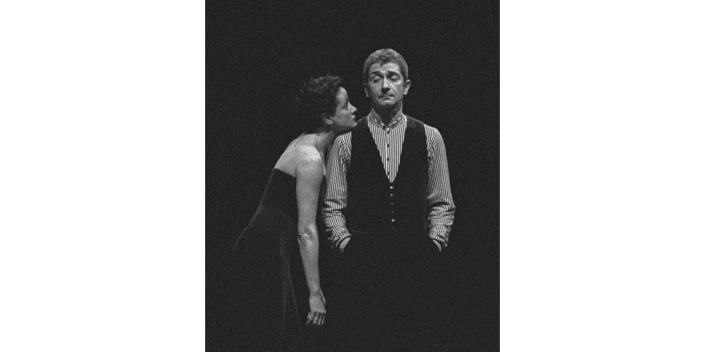 Gérard Lemaître  mit Sabine Kupferberg in „The old man and me“