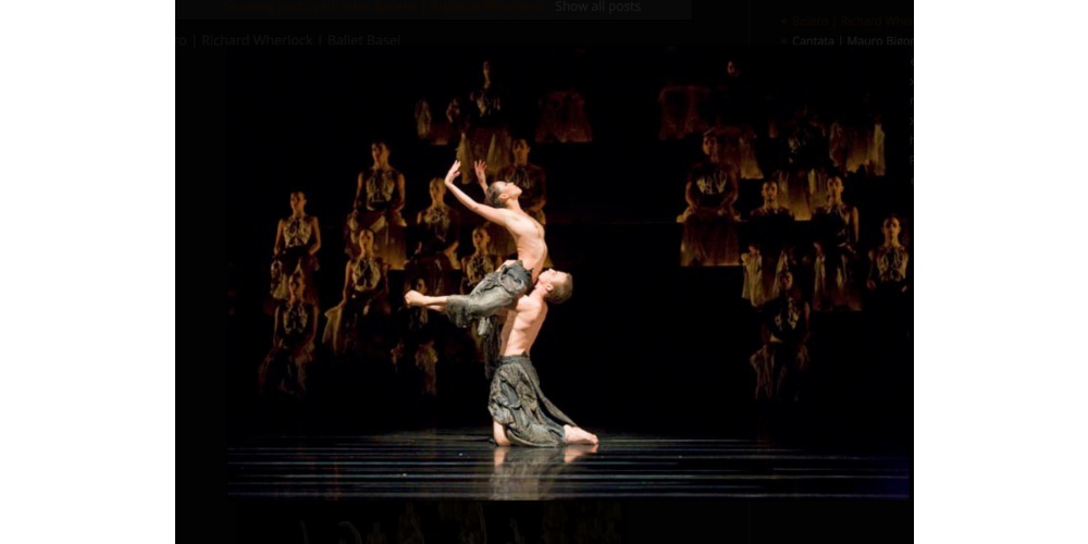 „Bolero“ (2003)  in einer Choreografie von Richard Wherlock am Theater Basel. Tanz: Ensemble