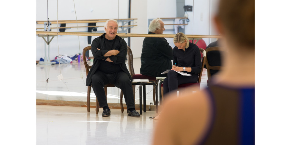 Patrice Bart bei Proben für die Wiederaufnahme von „La Bayadère“ beim Bayerischen Staatsballett, Spielzeit 2016/2017